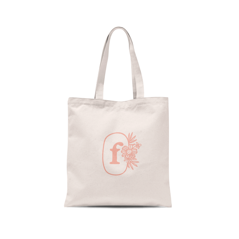 Flourish Flowers & Gifts tote bag design