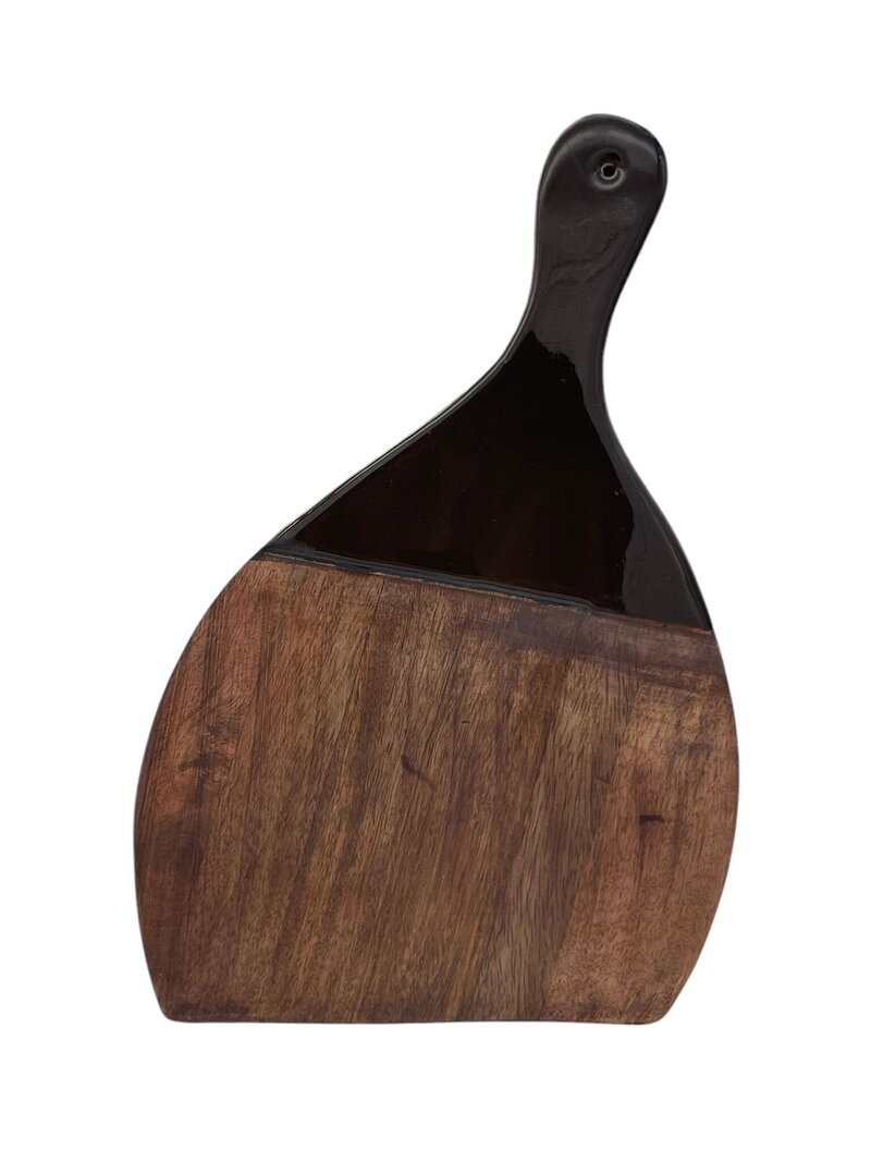 Serveerplank Mae in mangohout in kleur bruin 