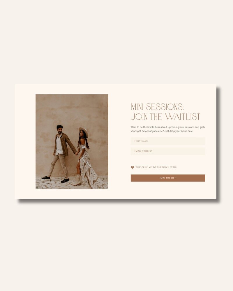 Boho Flodesk opt-in forms Honey Seed 3