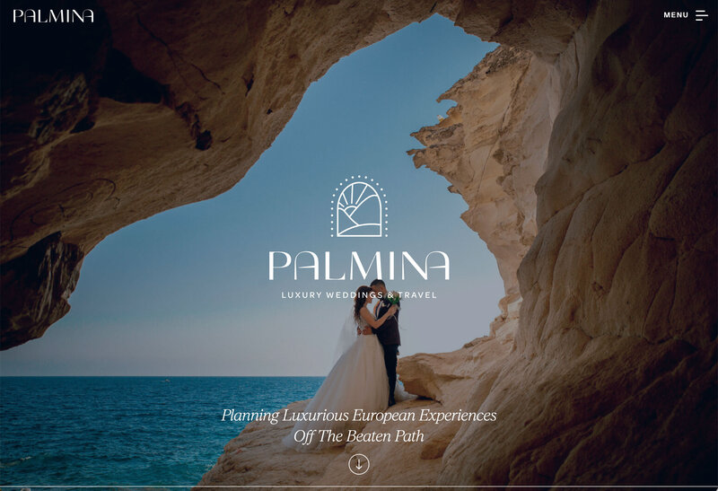 Palmina–a luxury website template for Showit