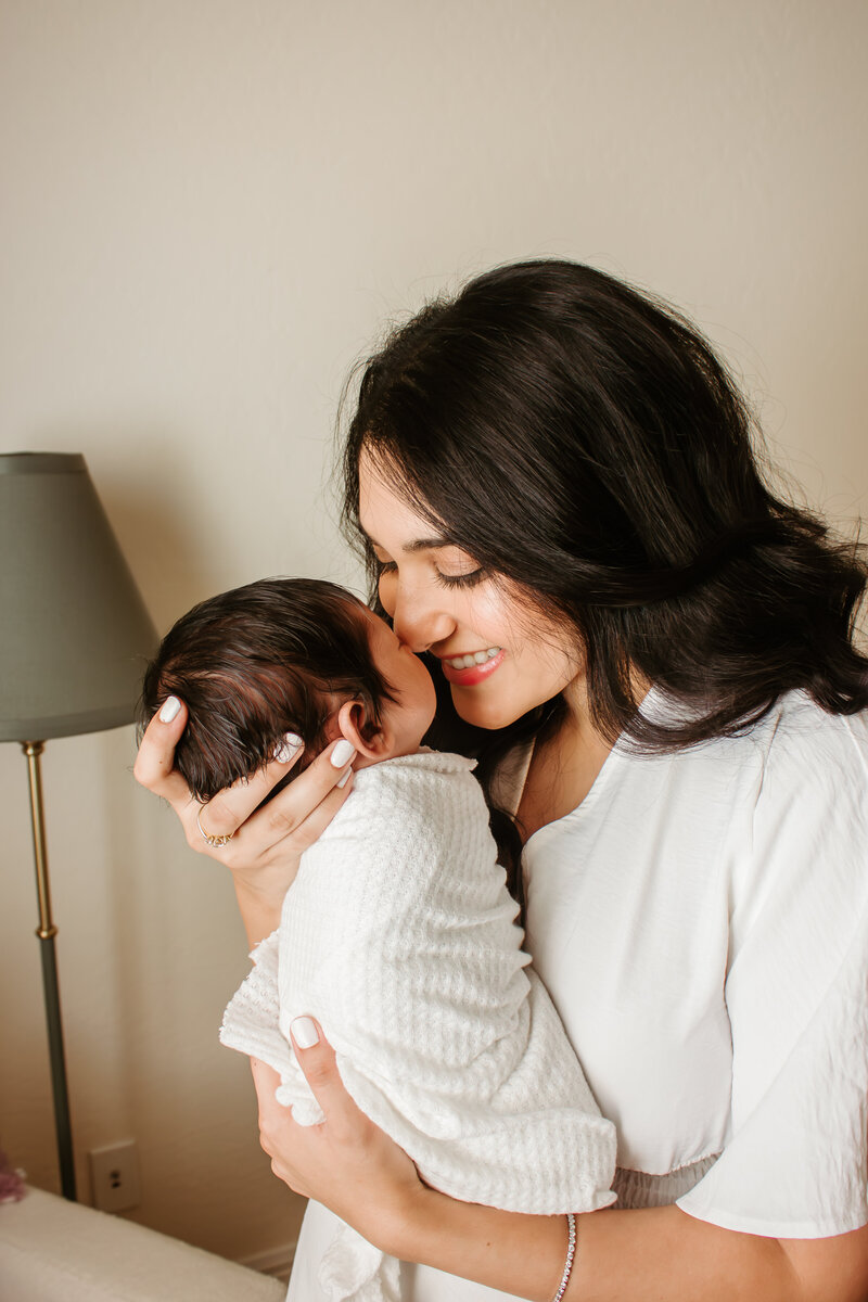 newborn wrapped in blanket