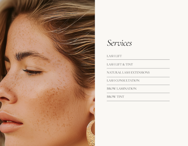 Coastal skincare brand logo mockup