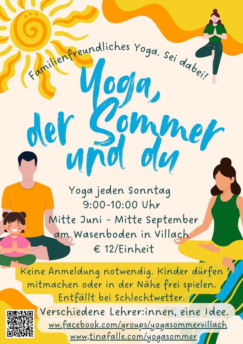 Yoga, der Sommer und du am Wasenboden in Villach