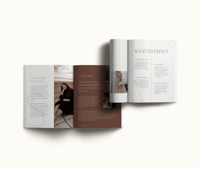 Classy Showit template for photographers Wild Willow 1