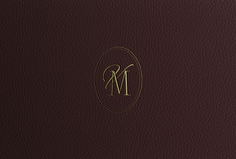 Red Leather Luxe Gold Logo Mockup-5