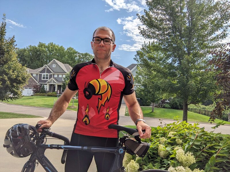Before photo of a dating profile client in Minneapolis, highlighting the transformation to professional, confident profile photography.