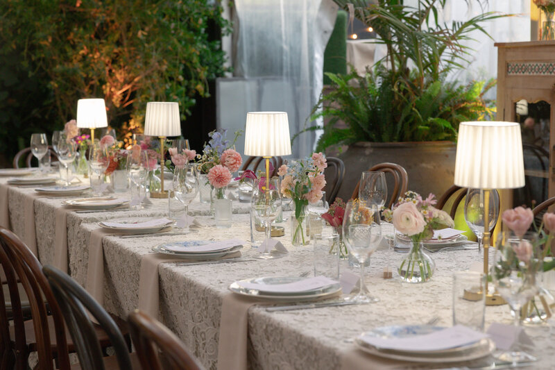 A private estate elopement and Hatchet Hall wedding reception in Los Angeles