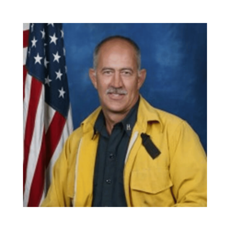 Portrait of Captain David Kreske, firefighter honored by Local 935 Pipes and Drums.