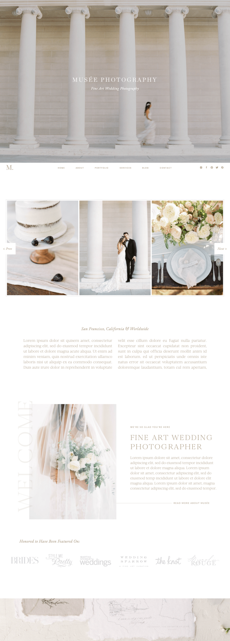 Showit website template screenshot.