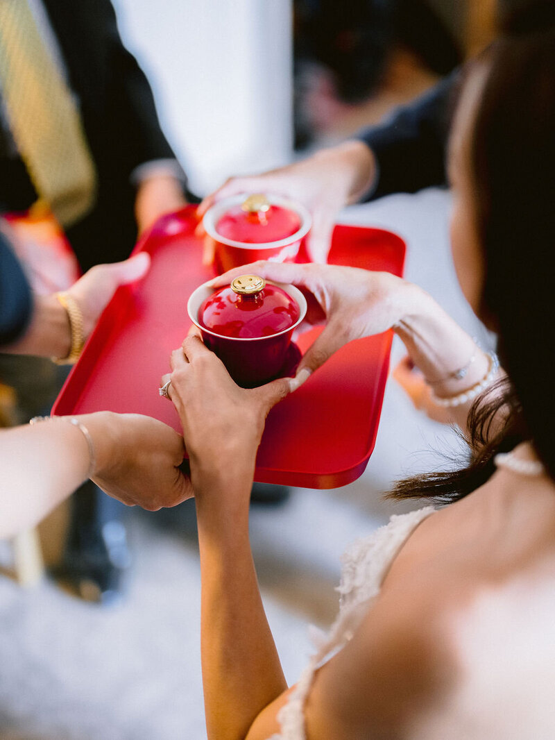 Tea ceremony wedding Paris