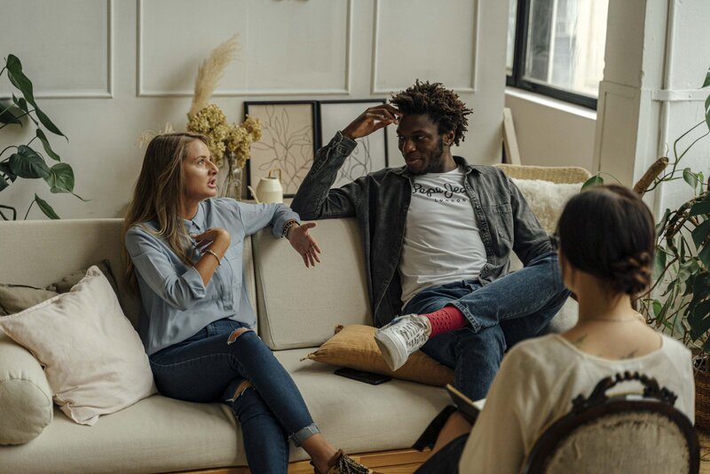 Couples therapy session