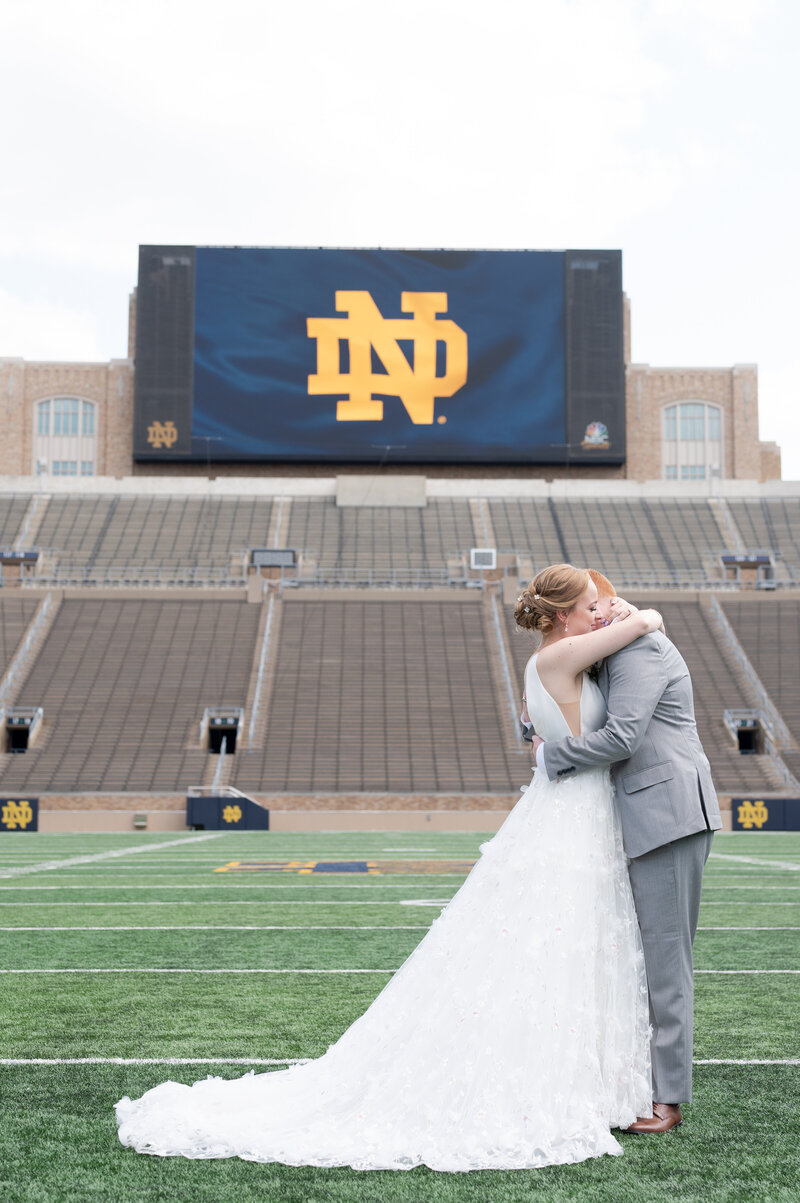 notre dame stadium wedding