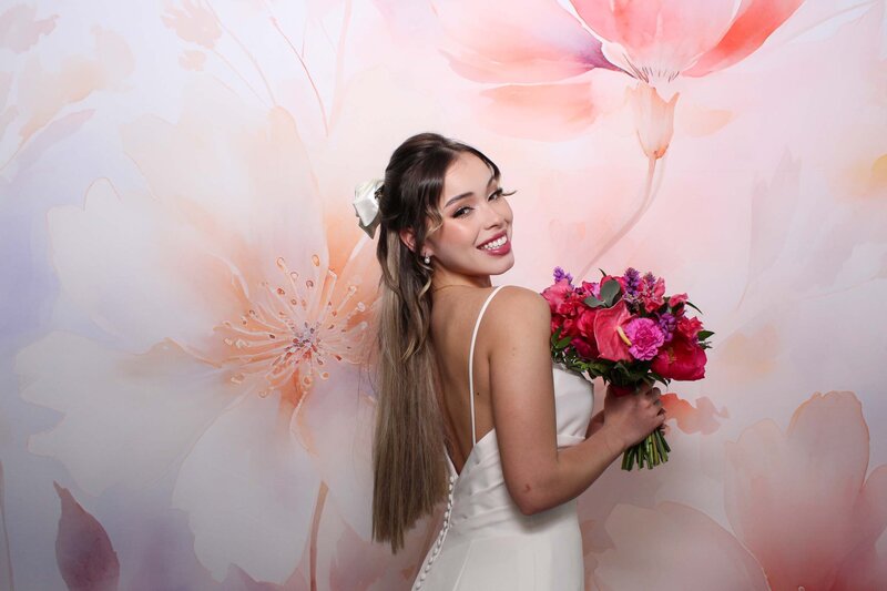 floral photo booth backdrop 