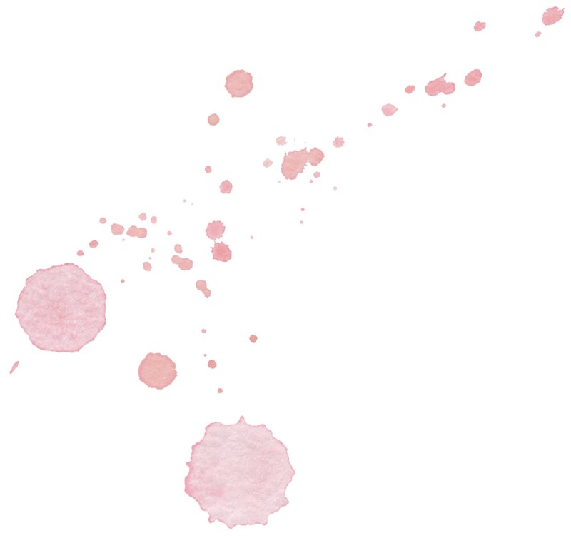 Pink splatters