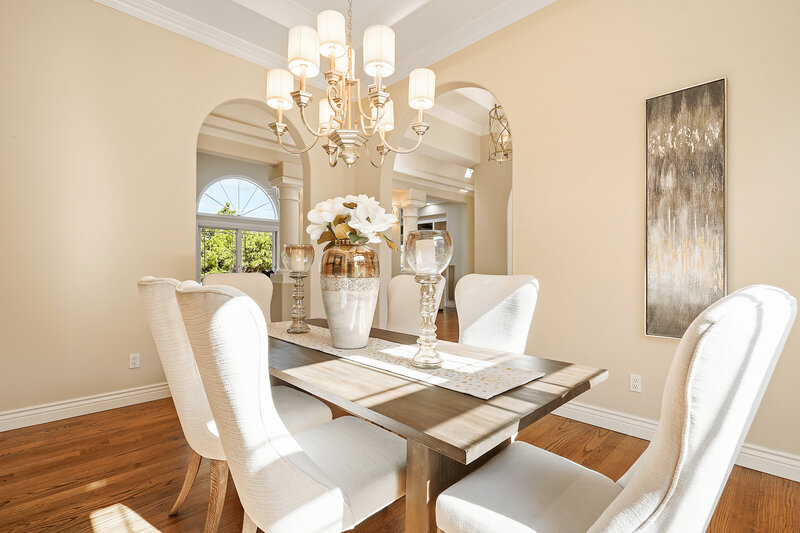 Elegant formal dining room in luxury home for sale