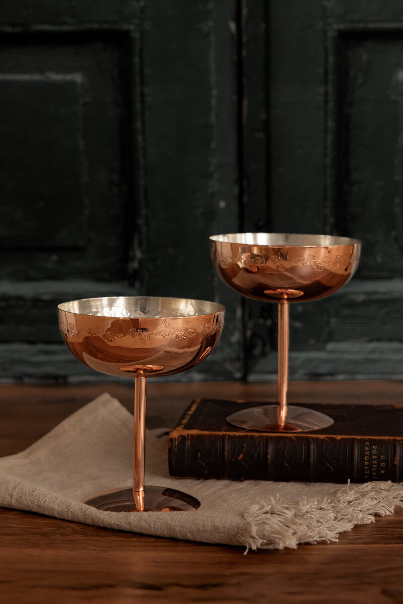 Coppermill Kitchen Coupe Glasses 1