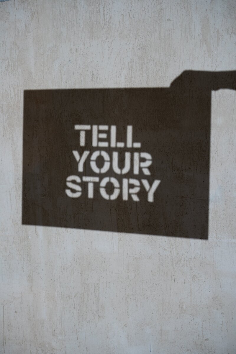 shadow of tell your story flag