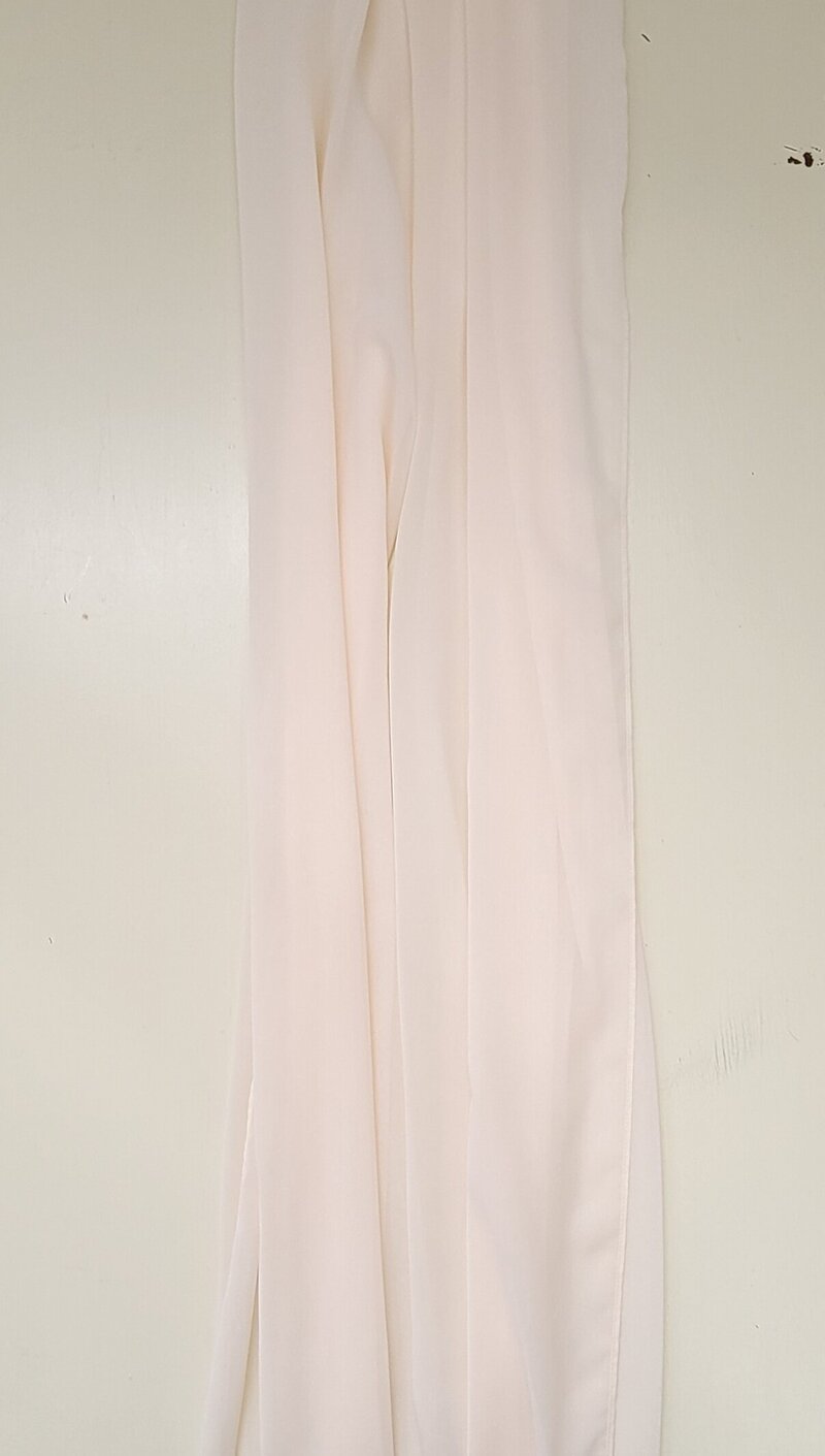 Chiffon table runner - Soft Pink=Rori Ranch Rentals