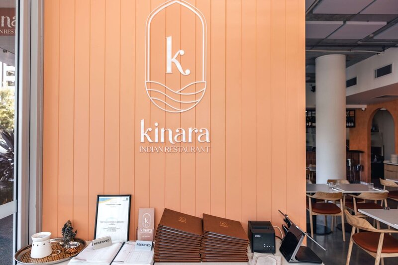 Kinara Indian Restaurant Internal Signage by Leithal and Co