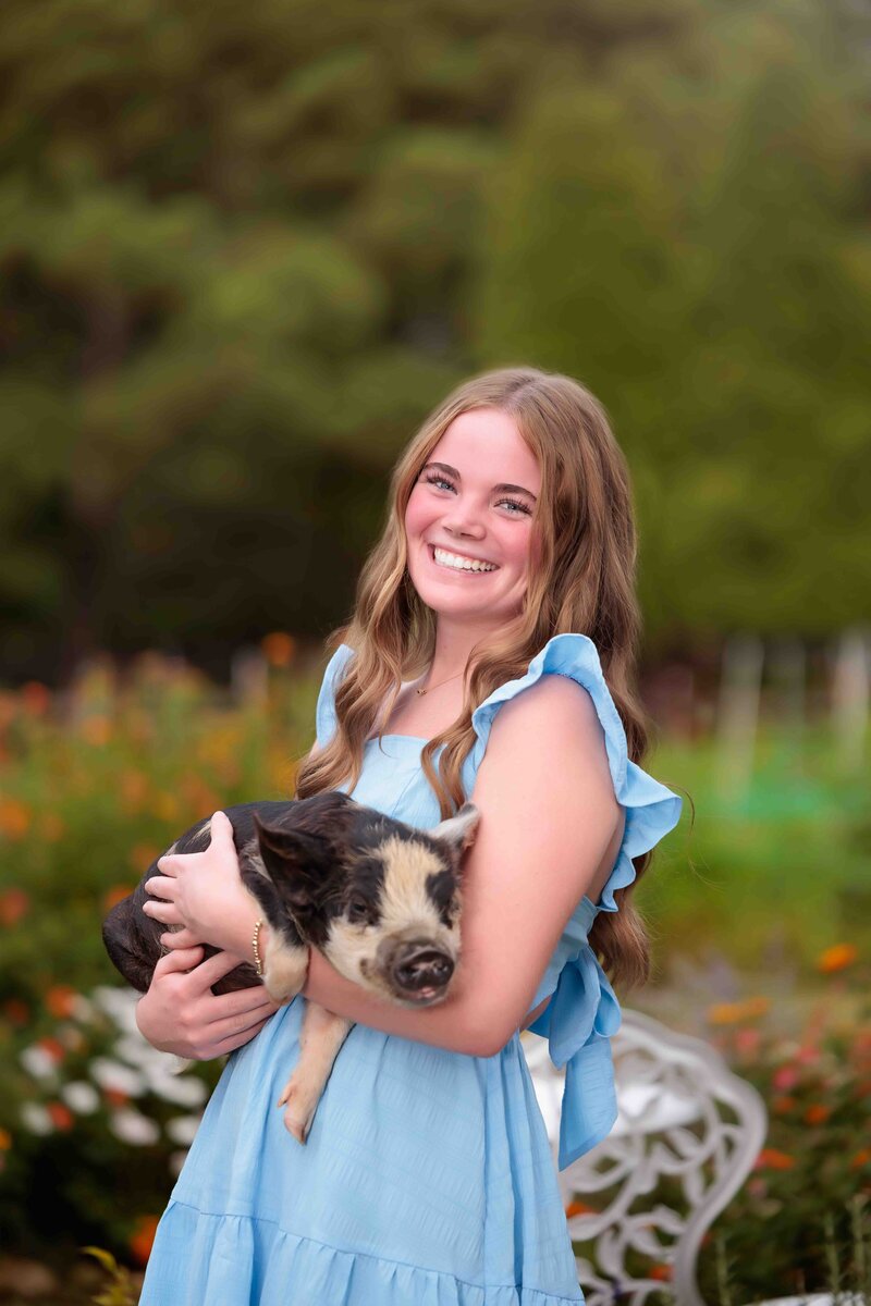 Spring Flowers with these teen portraits in Raleigh, NC.