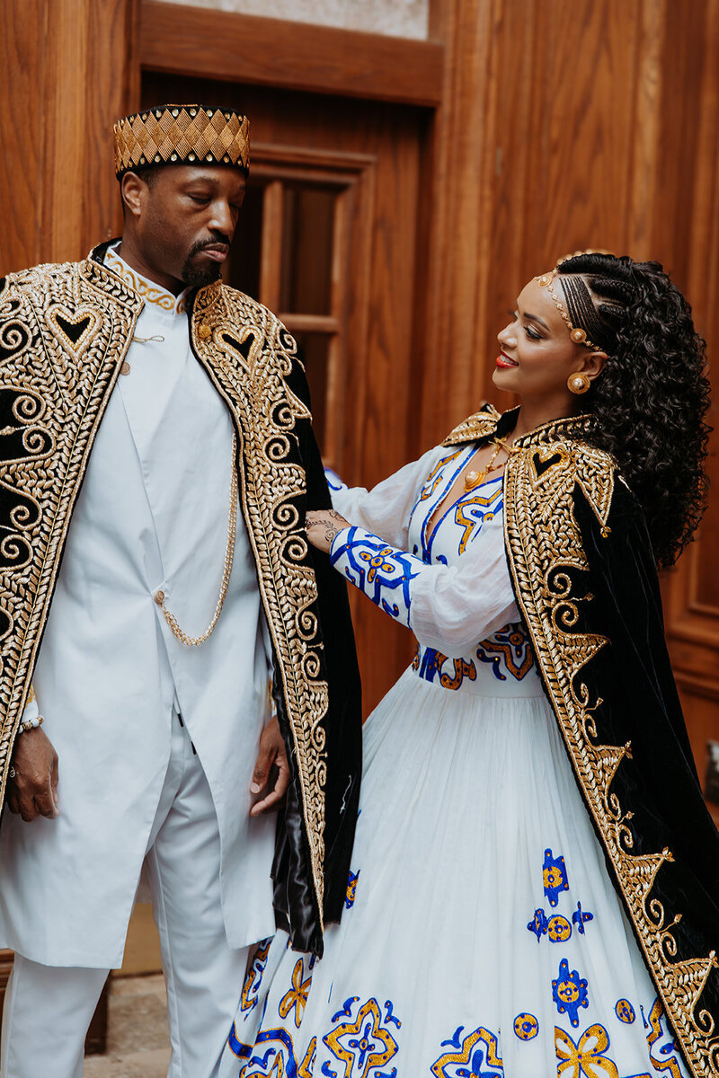 Fairmont Hotel Edmonton Nigerian & Eritrean wedding couple