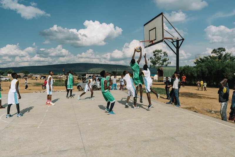 Basketball Court - Nakivale Refugee Settlement, Photo by Dmitry Kostyukov, Courtesy of to.org 