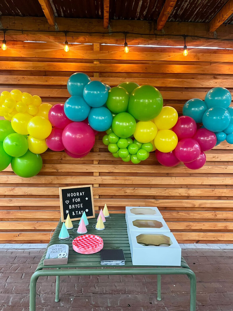 Pick up and hang your professionally made balloon garland for any event. 