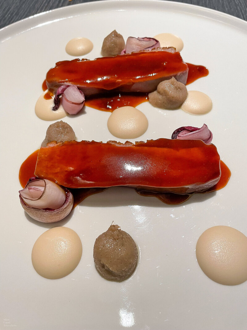Inventive dish at Filia Ristorante in Verona, Italy