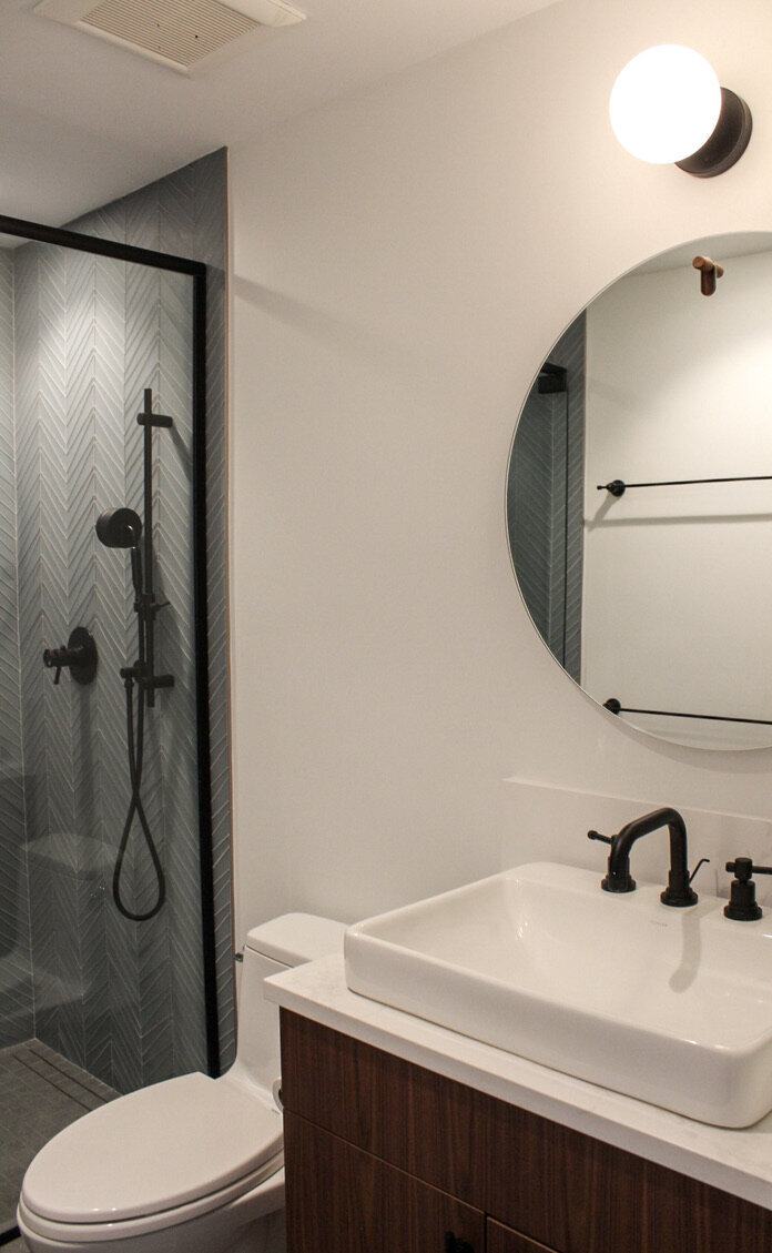 White walls of a home remodel