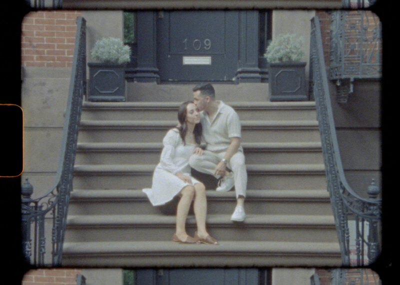 Super 8 engagement session in New York City