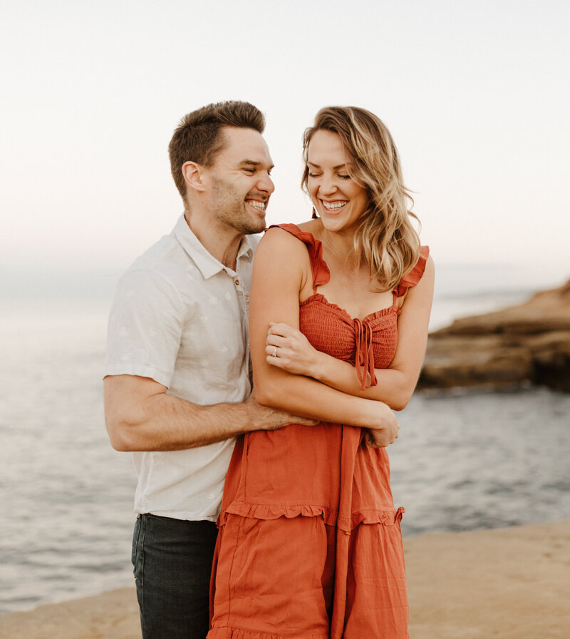 sunset cliffs engagement session