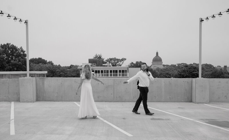 Maryland couple walking