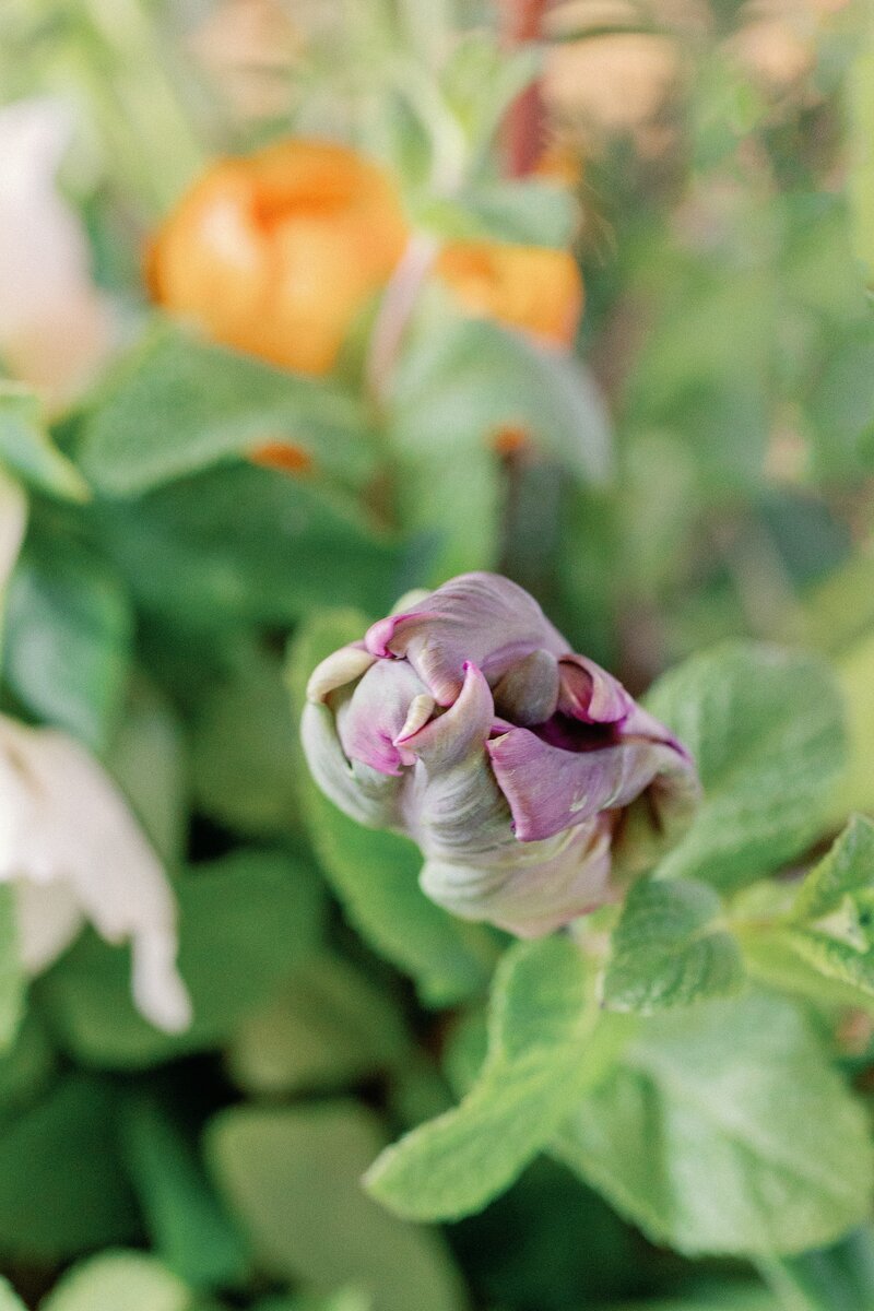 Vermont Wedding Centerpiece with roses.