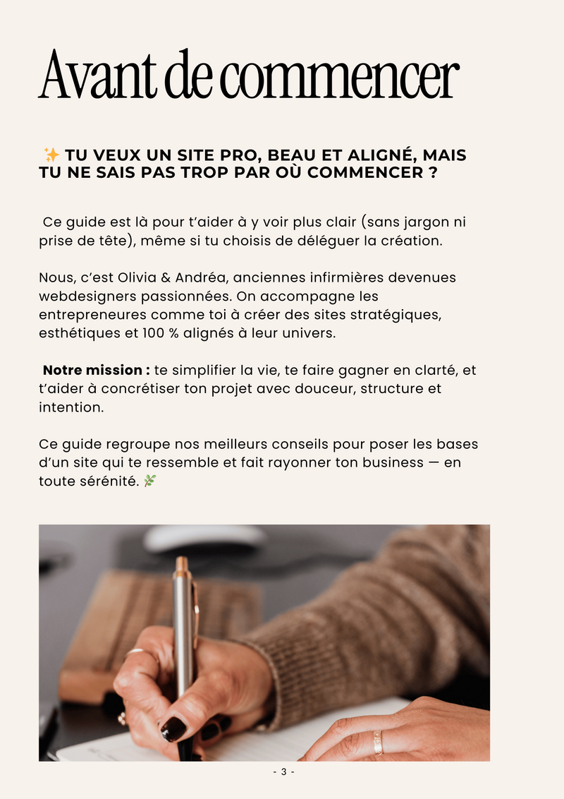guide pour aider les entrepreuneurs à créer leur site