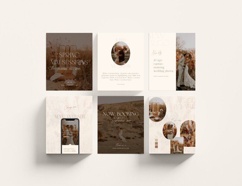 Boho Instagram templates for photographers Honey Seed 7