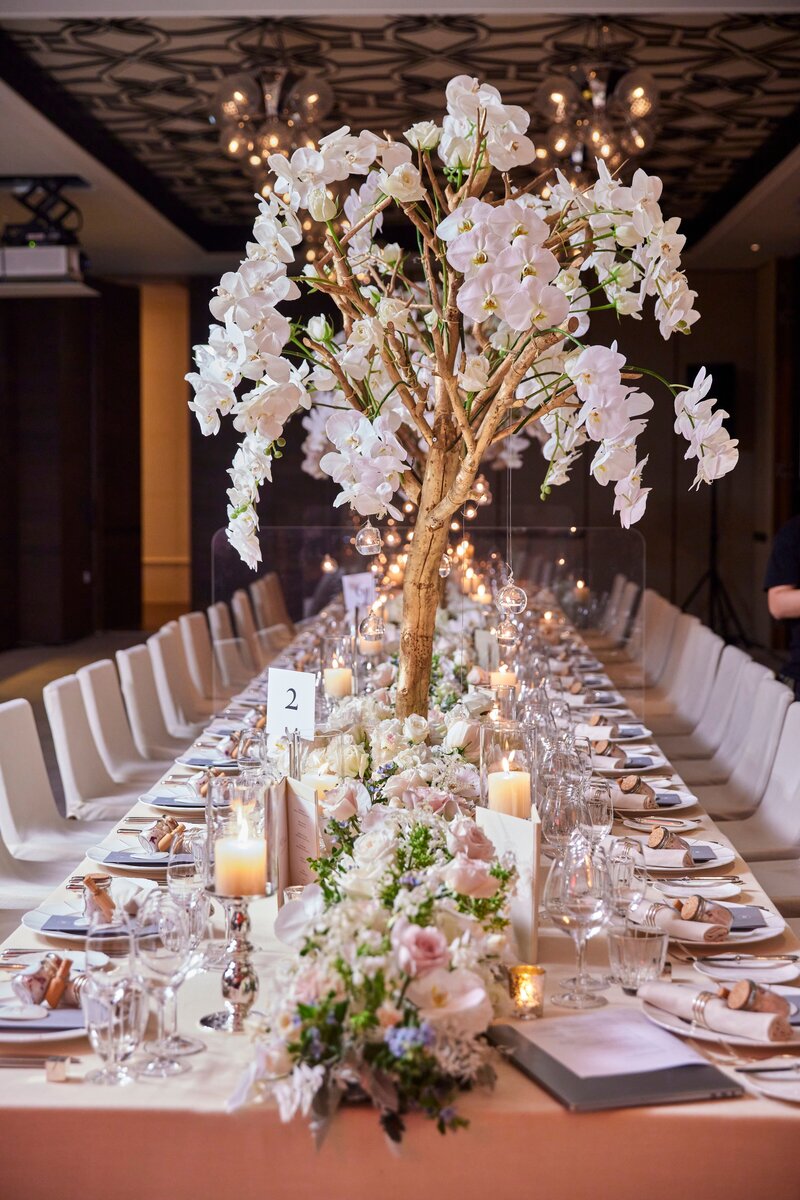 Wedding Ceremony Setup with Florals