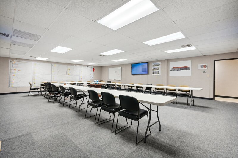 Temporary site office for construction company