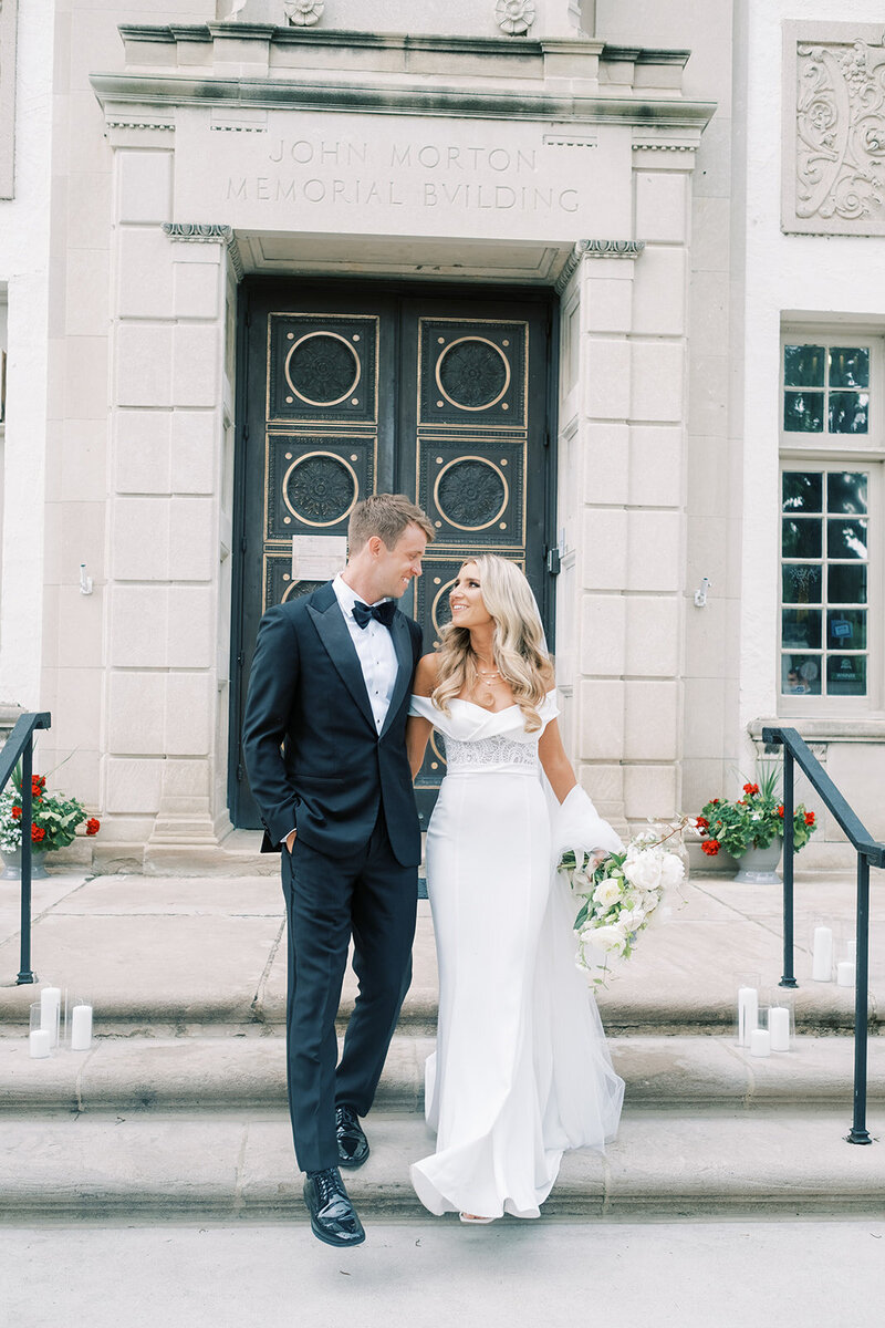 Classic and romantic spring wedding at a museum designed after a 17th century Swedish Manor House with Ariel Fera Events wedding planner and designer | American Swedish Historical Museum Wedding | Philadelphia PA | Denise Marie Photography | Editorial Wedding Photographer based in Philadelphia PA