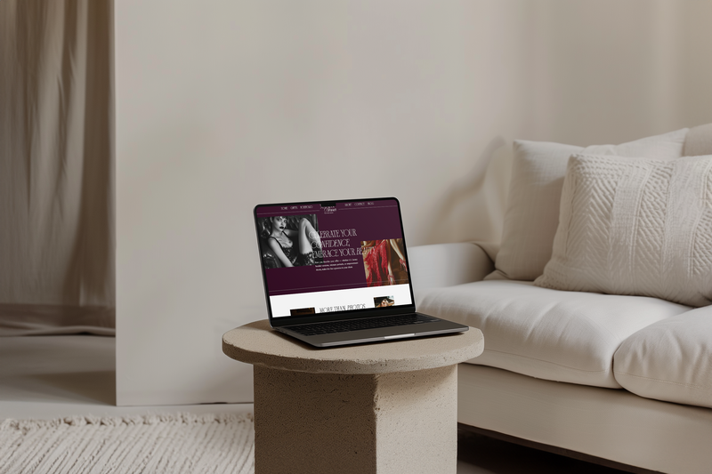 website template for boudoir photographer 