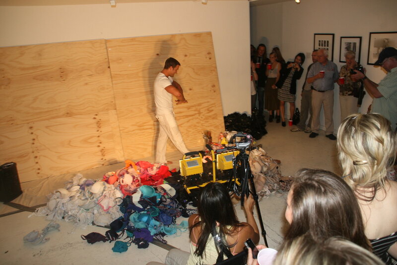Brent Ray Fraser Bras For Breast Cancer Live Painting 2012_03