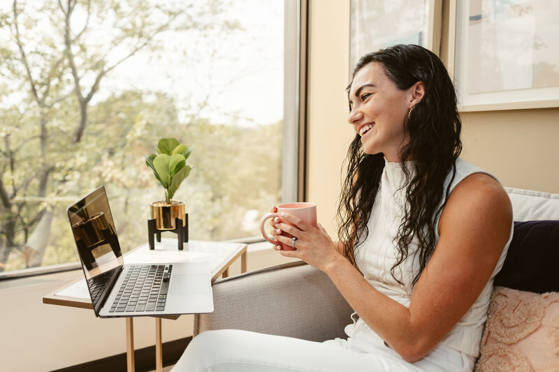 a therapist on an online therapy session