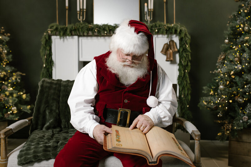 Santa Checking His List