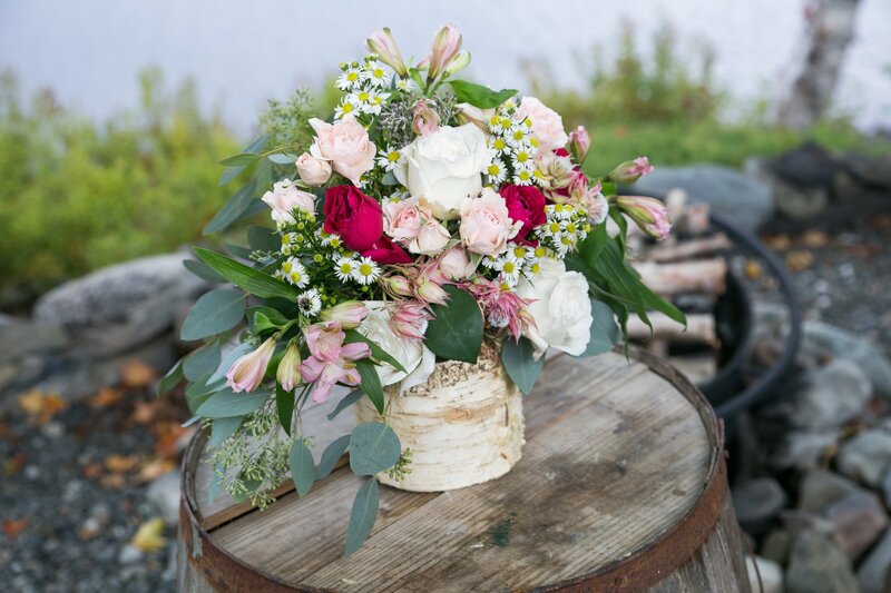 Flowers on table | Wedding Photography