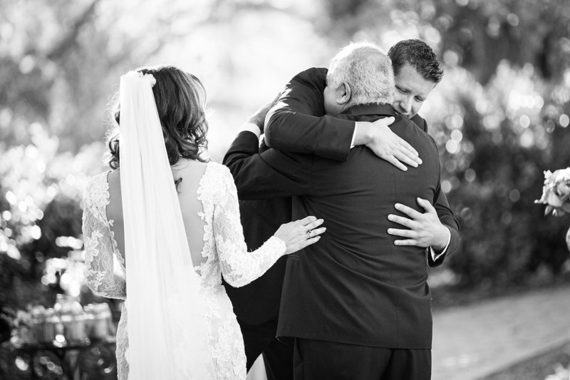 dad walking bride down aisle