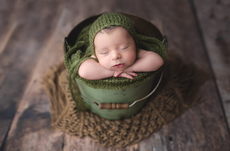 Southbury CT Newborn Photographer Contact Form Baby with  bear