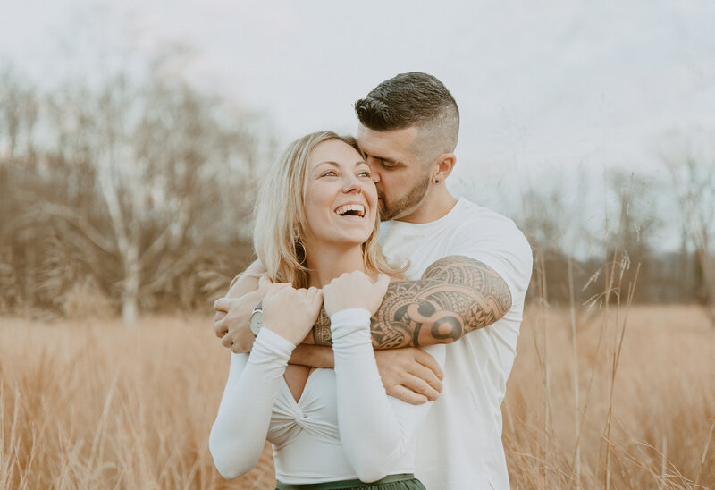 engagement session in Wissahickon Valley Park