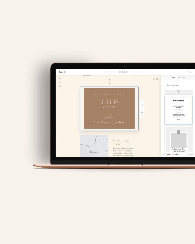 Boho Flodesk email templates for photographers Honey Seed 4
