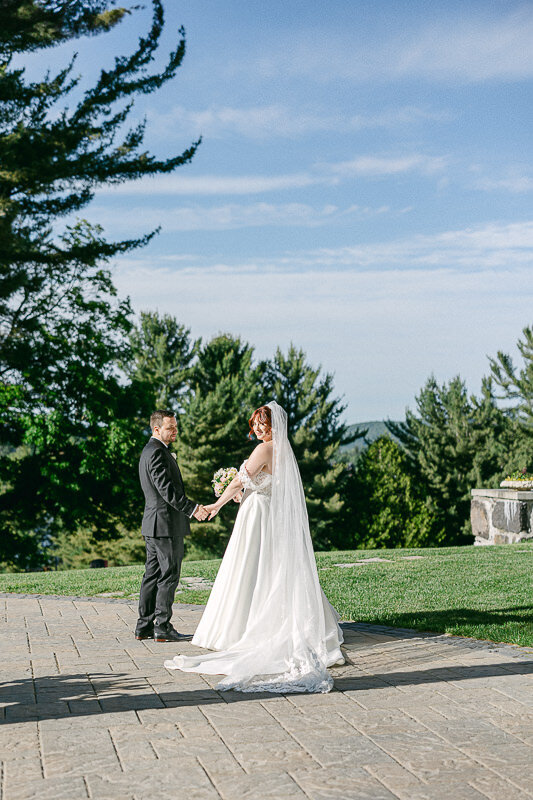 Elegant brides and grooms strike a pose at Manoir Stobehaven.