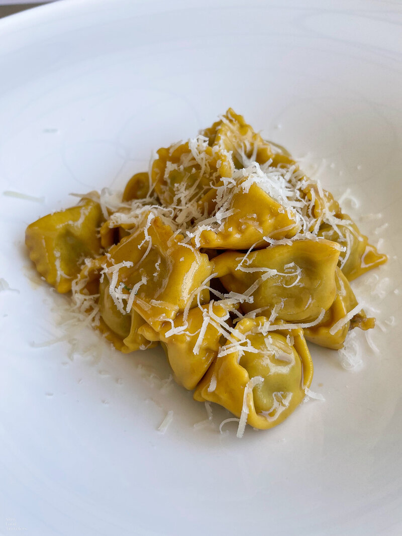 Pasta at Osteria Veglio in La Morra, Italy