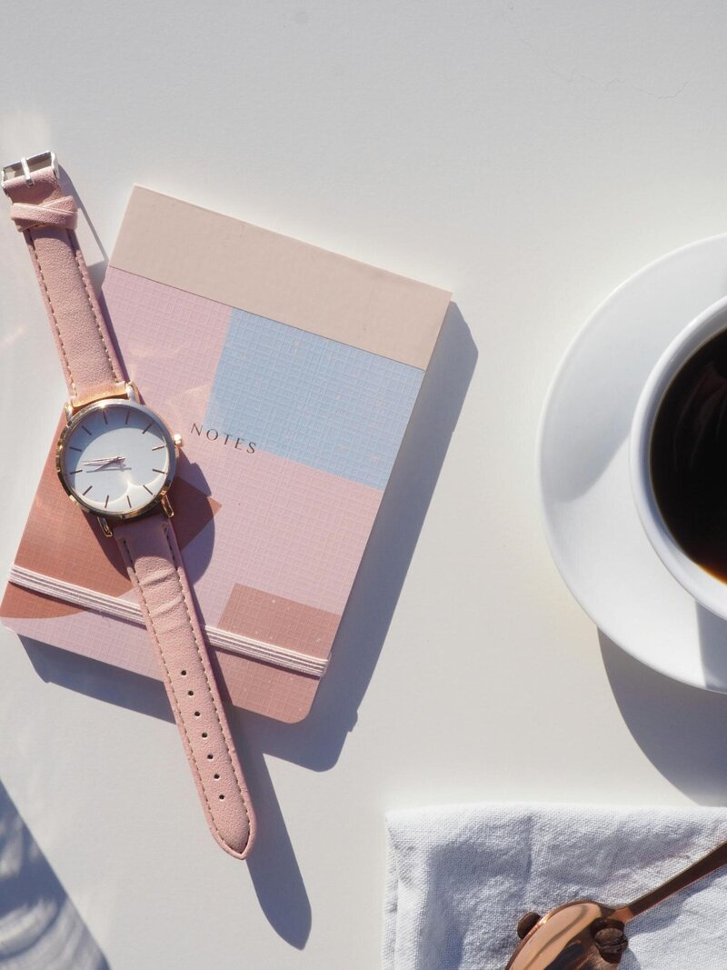 Notebook and Coffee
